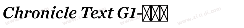 Chronicle Text G1字体转换